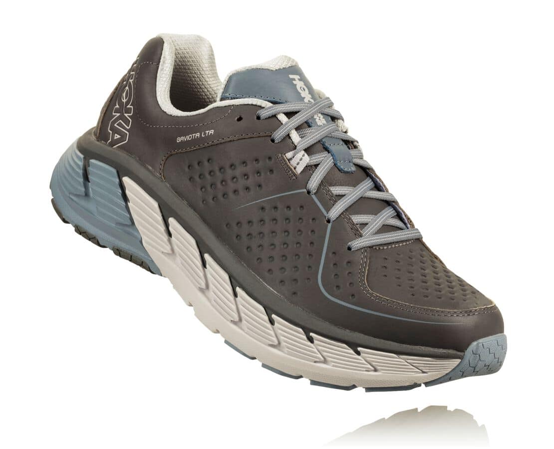 Hoka One One Gaviota Leather Philippines - Ladies Stability Running Shoes - Grey | MW8179320